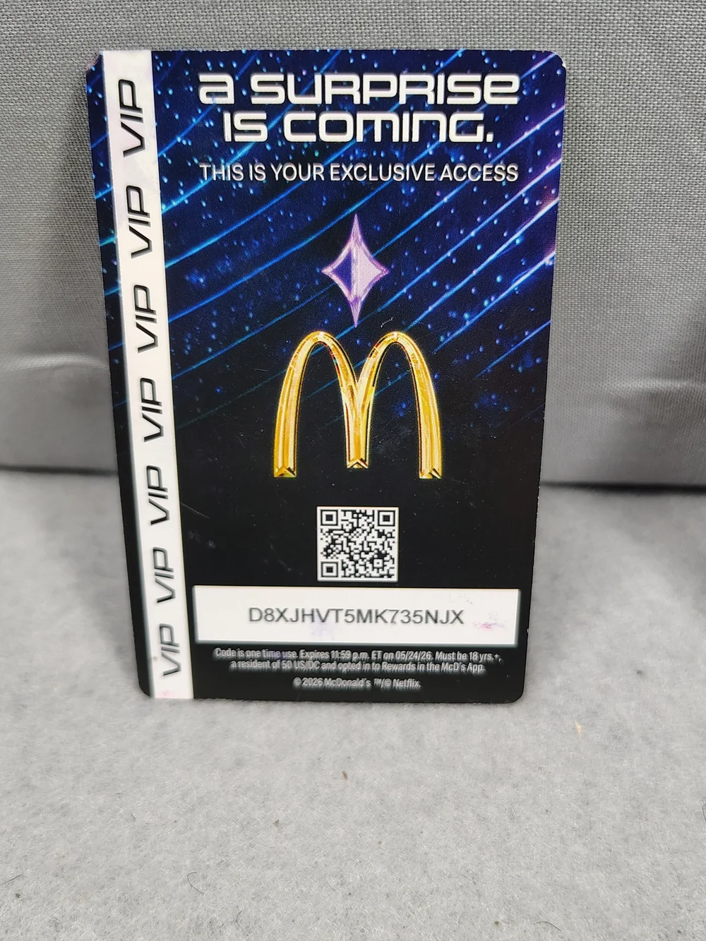 McDonald's Collector Cards - KPOP Demon Hunters - Rumi & Hello Friend VIP